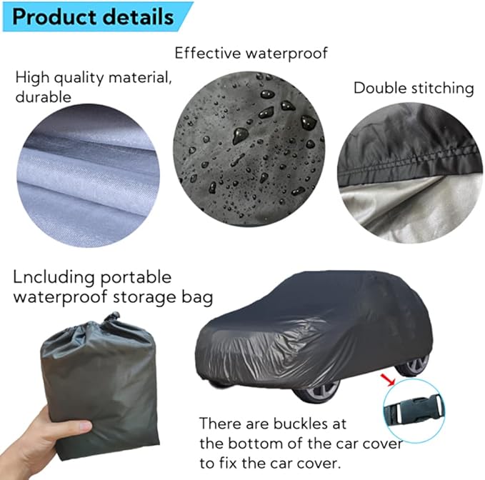 Large Kids Ride-On Toy Car Cover, Outdoor Wrapper Resistant Protection for Electric Battery Powered Children Wheels Toy Vehicles-Universal Fit, Water Resistant, UV Rain Snow Protection (Black)
