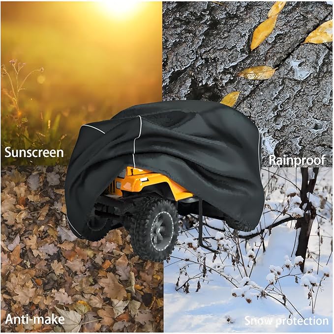 Kids Car Cover, Waterproof Cover for Large Children's Toy Car, 420D Universal Outdoor Car Cover for Jeep and Toddler's Electric Car, All-Weather Protection, With Reflective Webbing