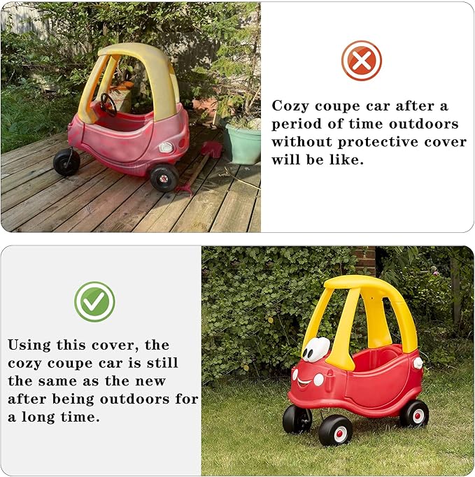 Waterproof Cover for Ride-On Car, Toddler Car Push & Buggy Cover - Outdoor Sun, Dust & Snow Protection