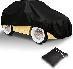 Kids Ride On Toy Car Cover Waterproof Powered Wheels Cover for 12V Battery Powered Jeeps Kid Toy Cars Outdoor Protection Universal Kids Car Cover Dust Water Resistant UV (Black)