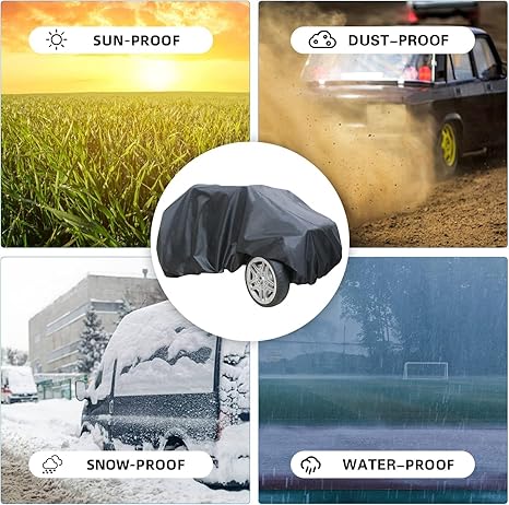 Kids Car Cover,Kids Ride On Toy Car Cover,Fit for Child's Jeep,Outdoor Resistant Protection for Electric Battery Powered Children Wheels Toy Vehicles (47.2 x27.2 x24.6 inches)