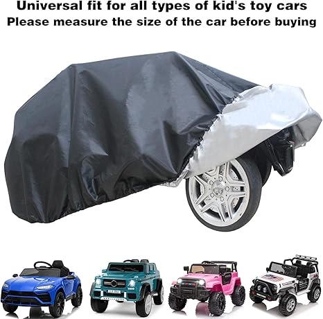 Kids Car Cover,Kids Ride On Toy Car Cover,Fit for Child's Jeep,Outdoor Resistant Protection for Electric Battery Powered Children Wheels Toy Vehicles (47.2 x27.2 x24.6 inches)