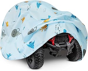 Ride On Toy Car Cover with Marine Animal Print, Waterproof Cover for  Jeep, Tarp for Outdoor Kids Electric Car All Weather - Universal Fit